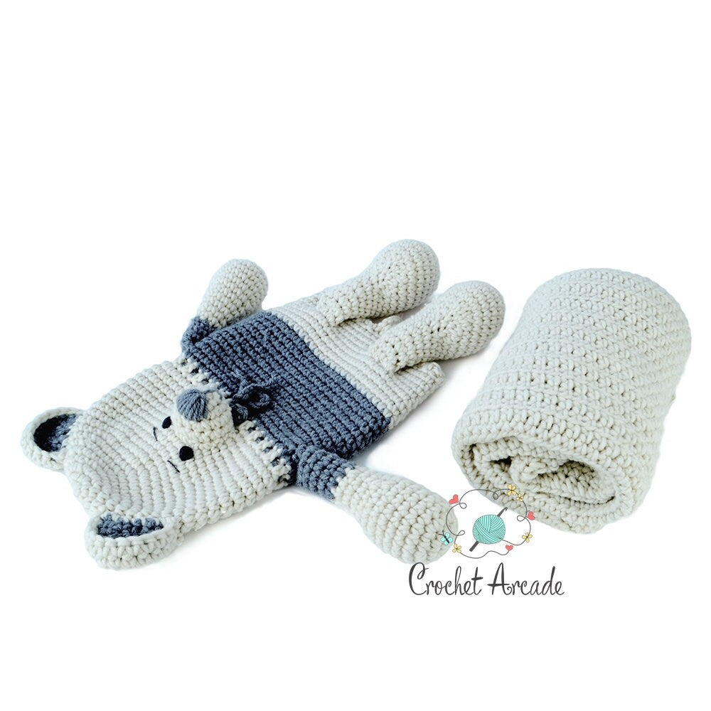 Polar Bear Amigurumi Blanket Crochet Pattern (PDF)