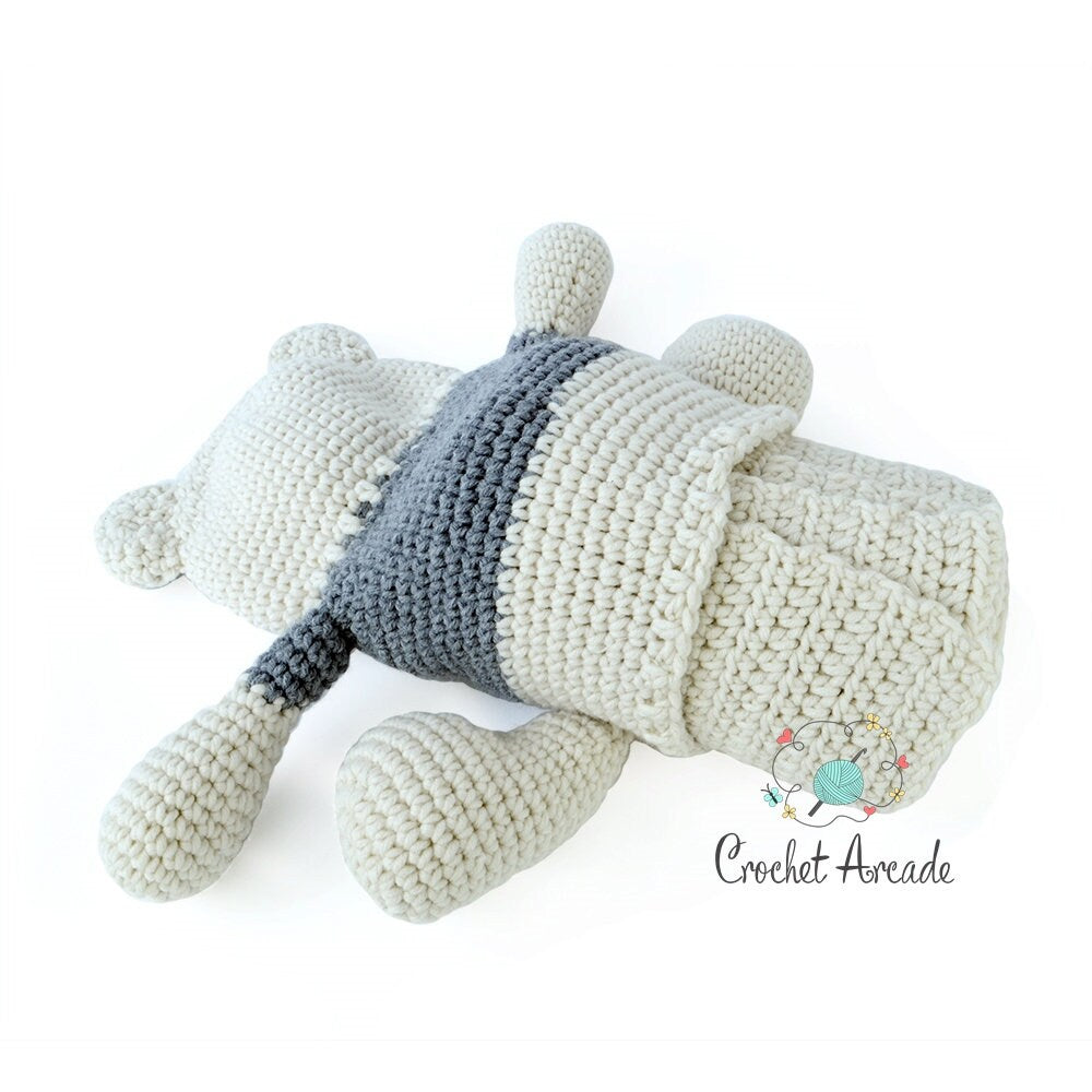 Polar Bear Amigurumi Blanket Crochet Pattern (PDF)