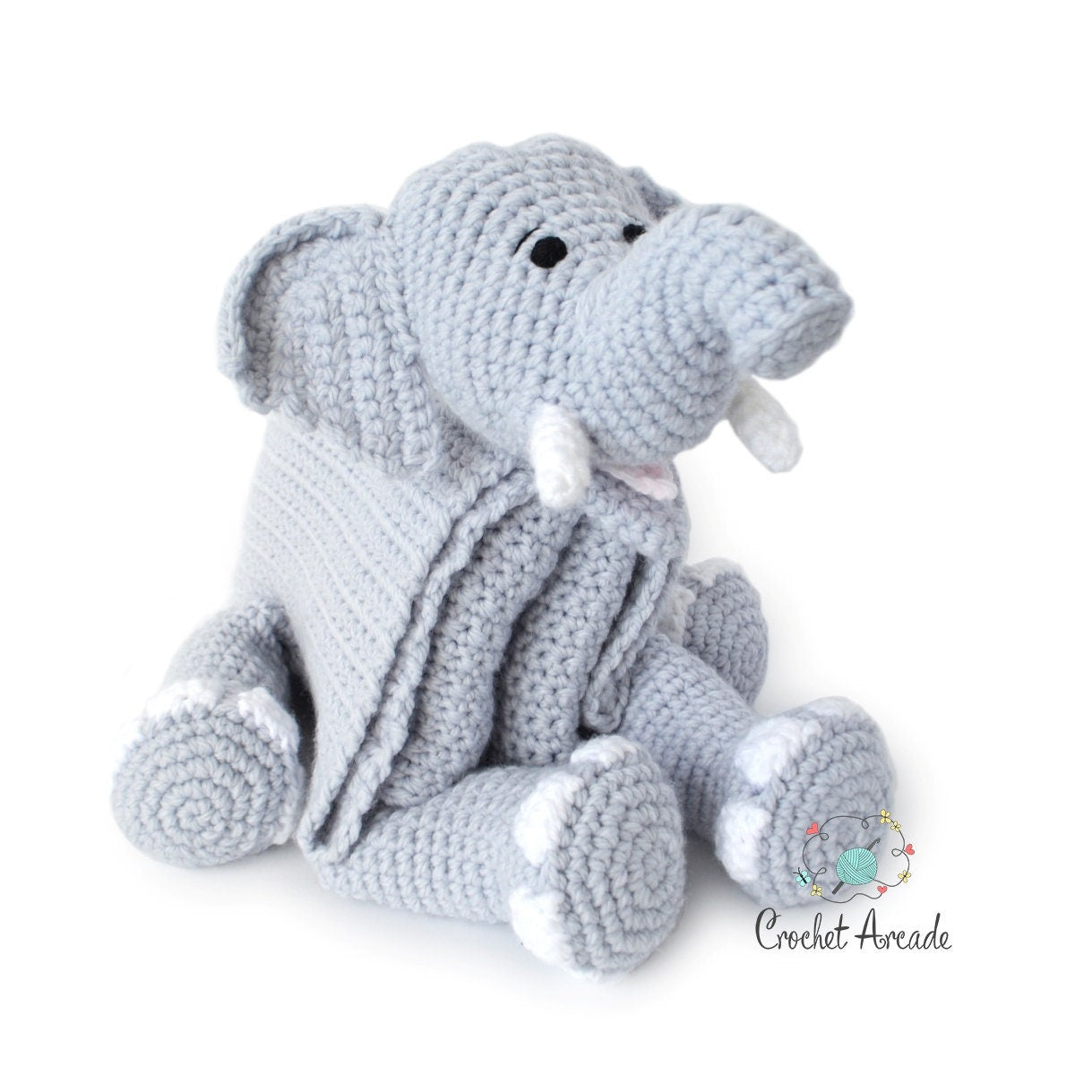 BABY BLANKET Crochet Pattern PDF | Cuddle and Play Elephant Crochet Baby Blanket Pattern | Elephant Baby Blanket Crochet Pattern | Amigurumi