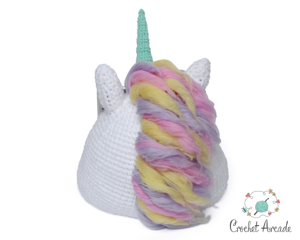 Alice the Unicorn Crochet Book Tablet Holder Pattern (PDF)