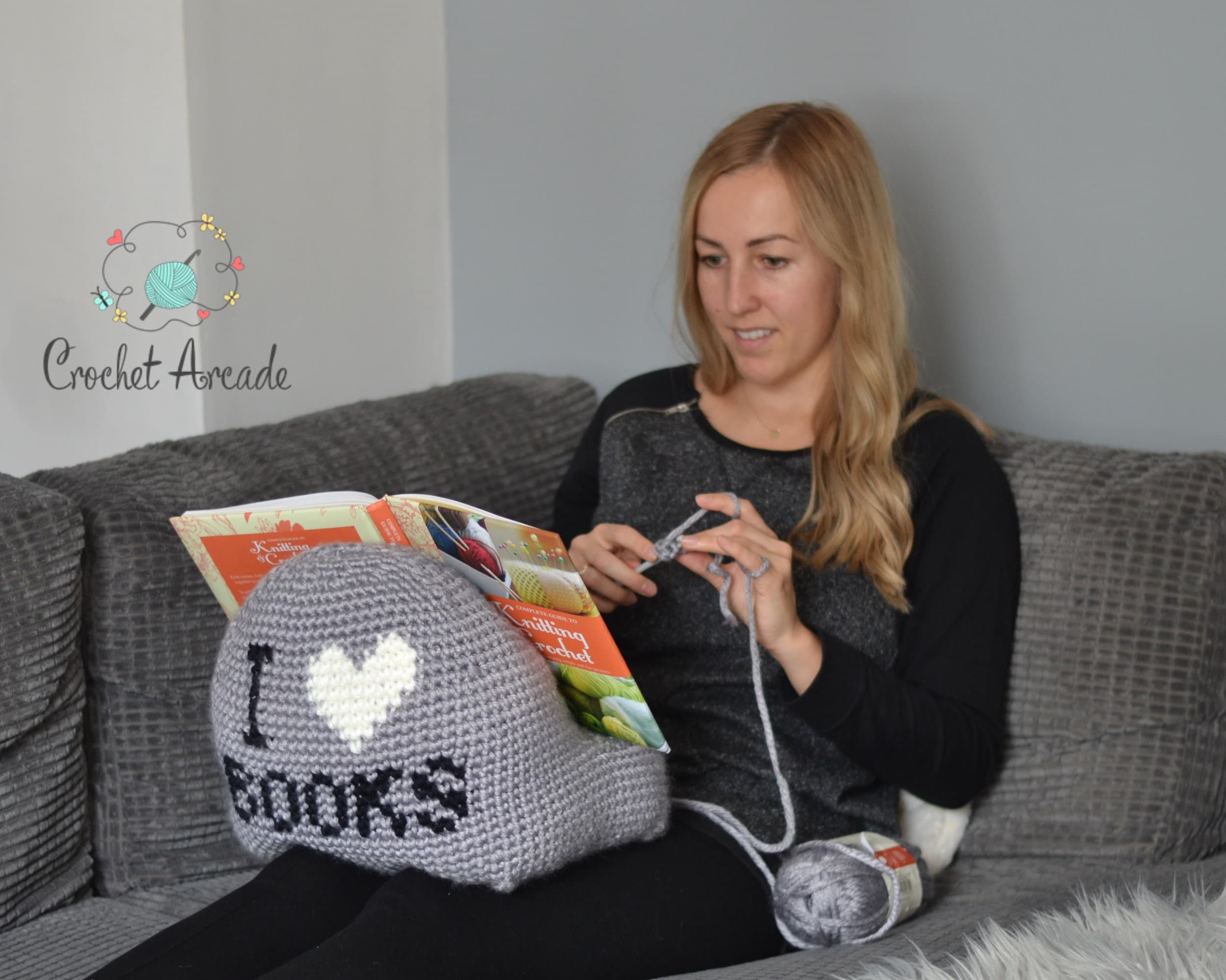 Crochet Book Holder Pattern, Tablet Pillow Stand (PDF Pattern)