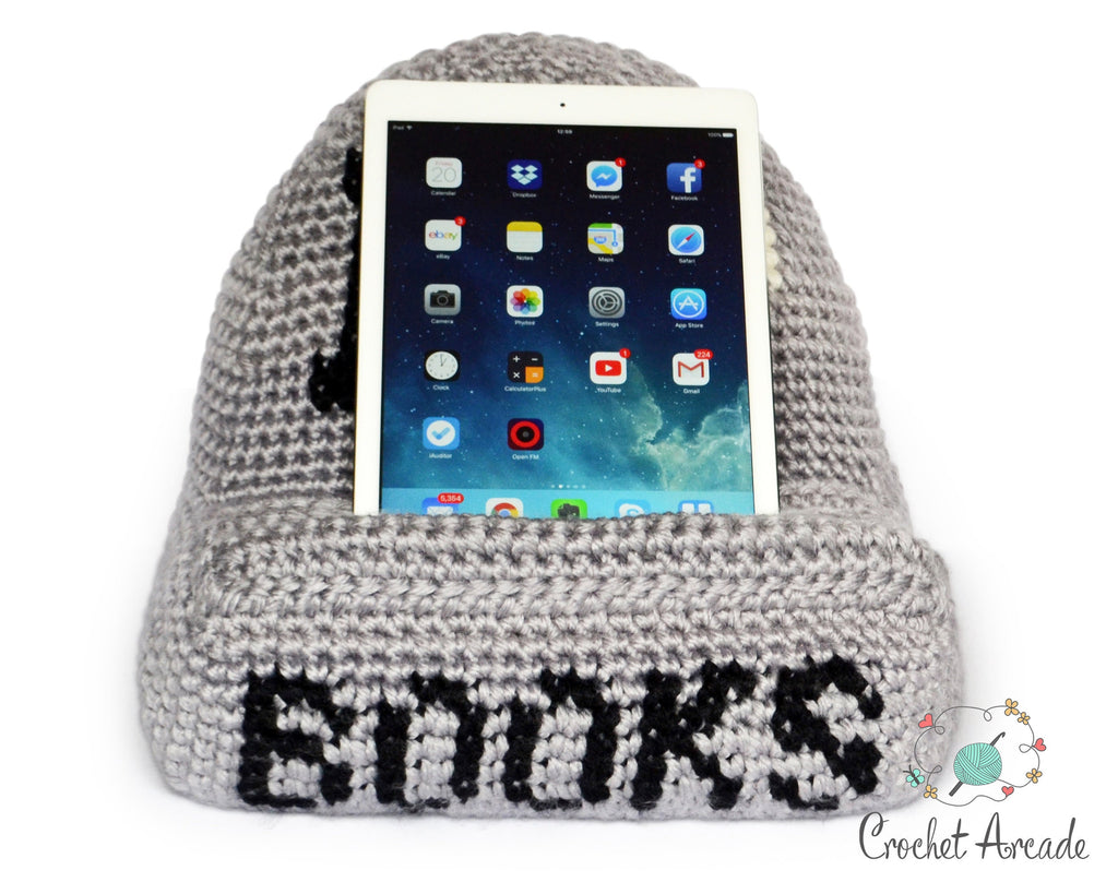 Crochet Book Holder Pattern, Tablet Pillow Stand (PDF Pattern)