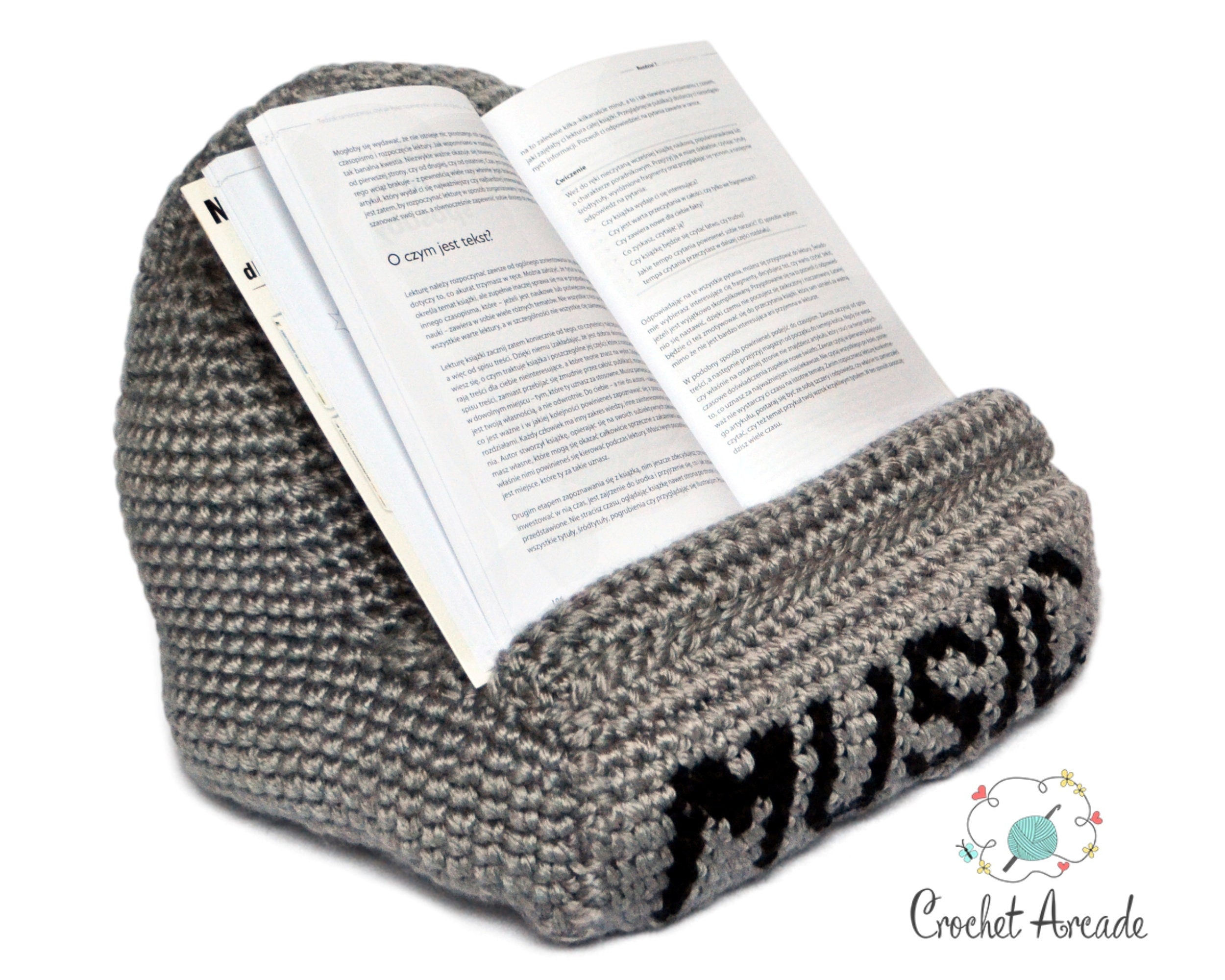 I Love Music Tablet Pillow Crochet Pattern (PDF)
