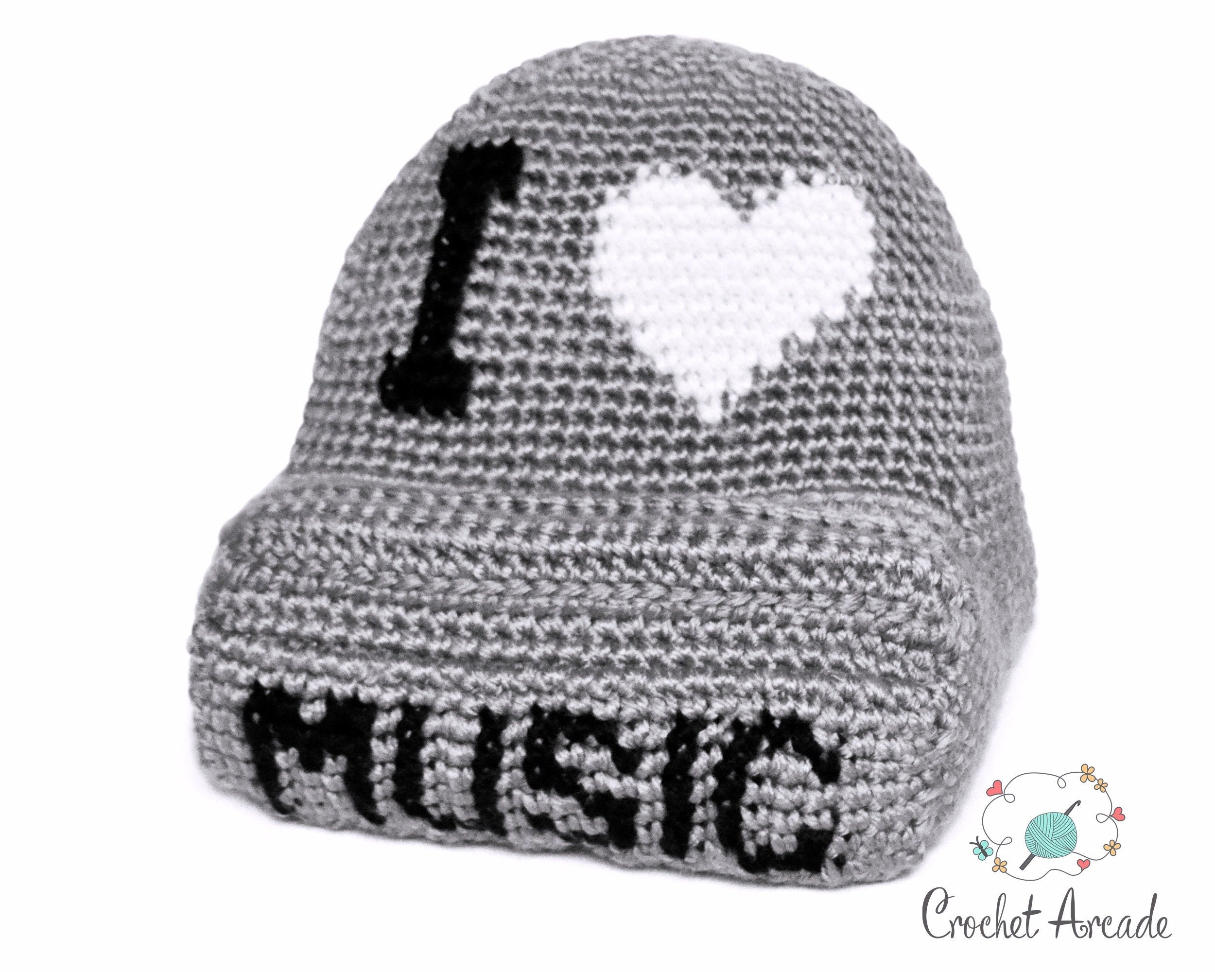 I Love Music Tablet Pillow Crochet Pattern (PDF)