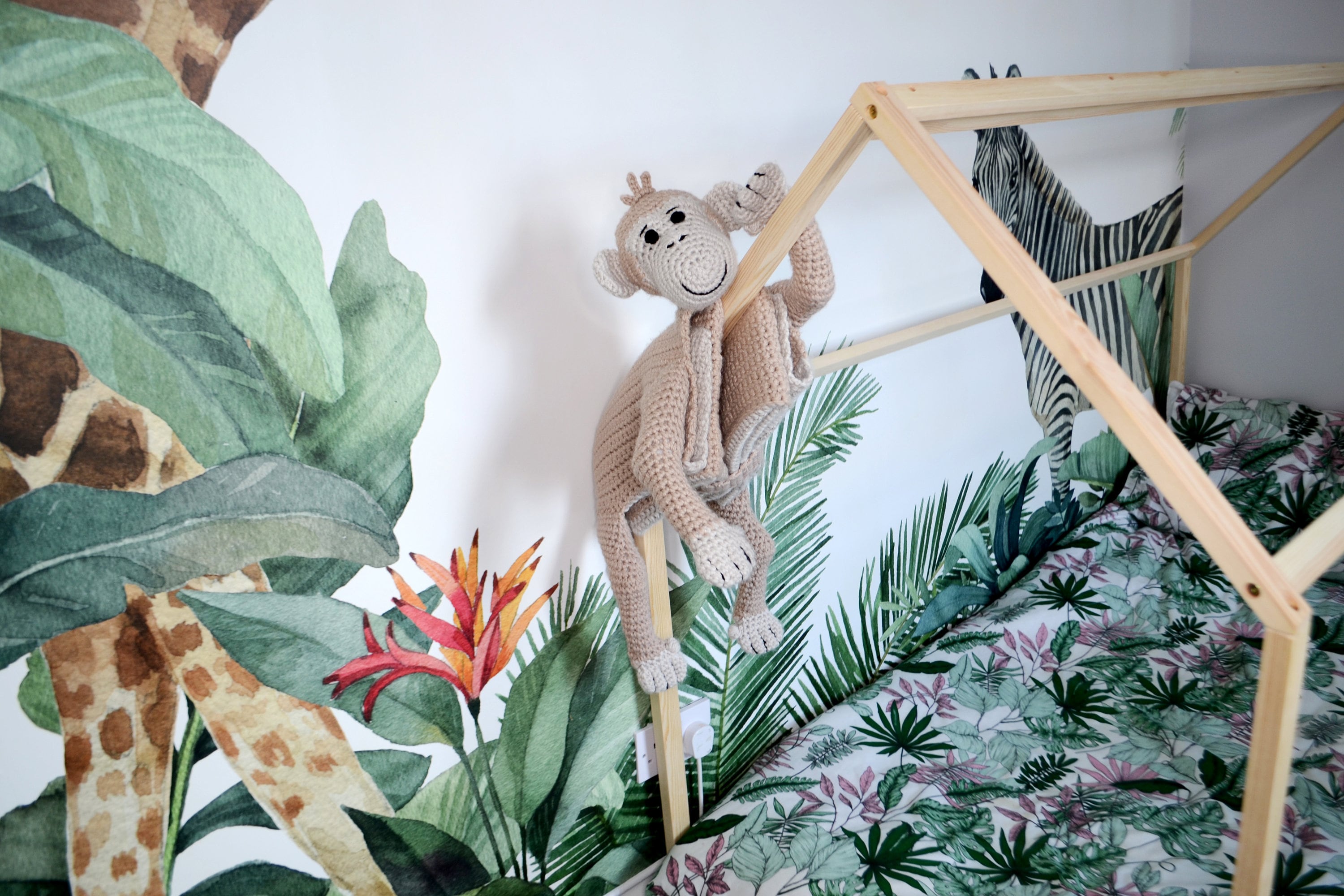 Monkey Baby Blanket Crochet Pattern | 3-in-1 Cuddle & Play (PDF)