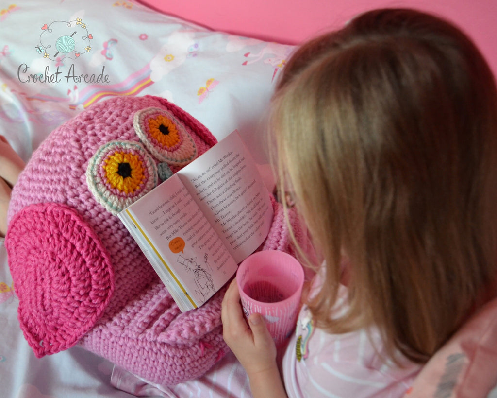 Crochet Book and Tablet Holder PATTERNS eBook, Owl, Unicorn (PDF Pattern)