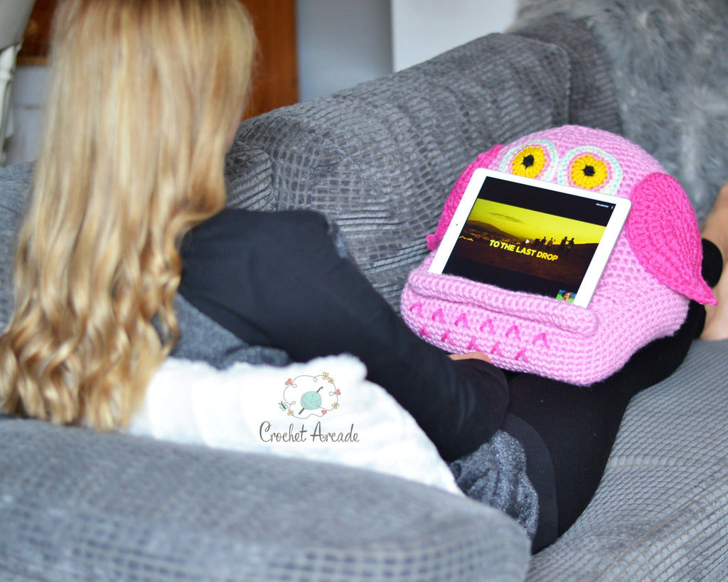 Crochet Book and Tablet Holder PATTERNS eBook, Owl, Unicorn (PDF Pattern)