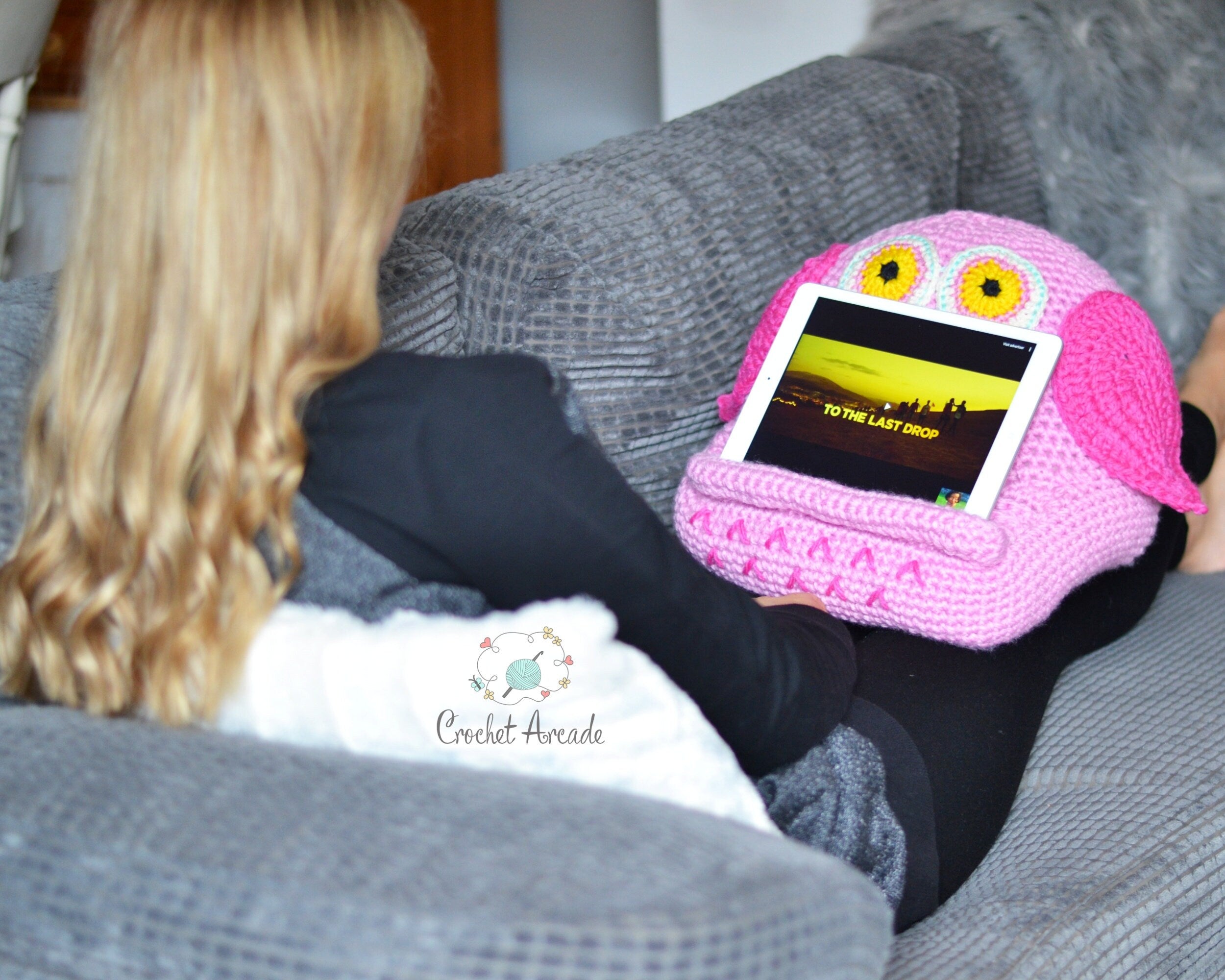 Crochet Book and Tablet Holder PATTERNS eBook, Owl, Unicorn (PDF Pattern)