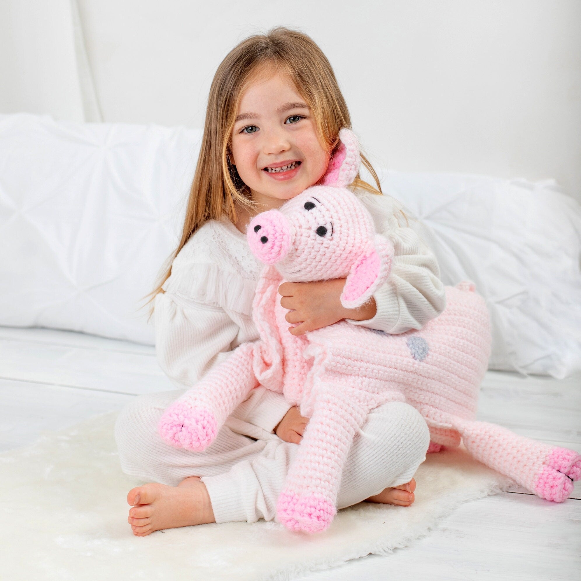 Pig Crochet Baby Blanket Pattern | Cuddle and Play Toy (PDF Pattern)
