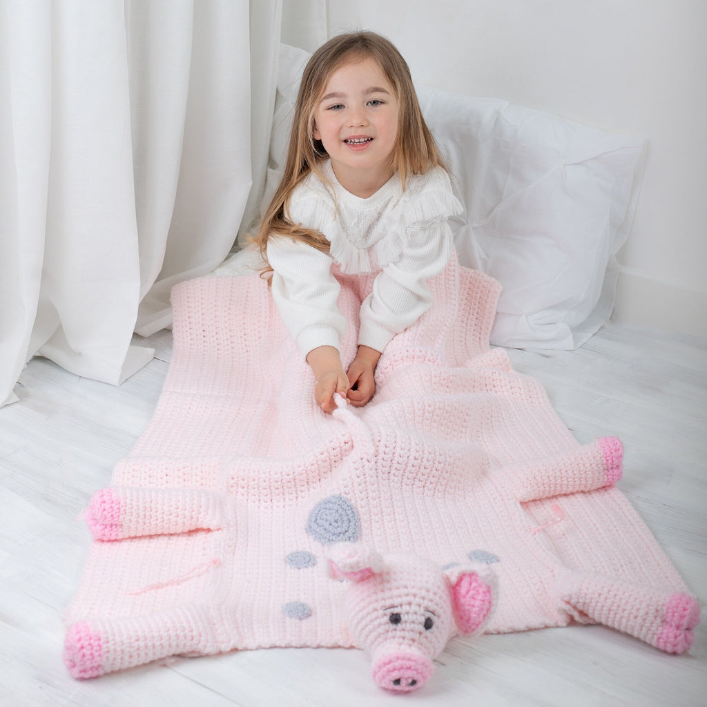 Pig Crochet Baby Blanket Pattern | Cuddle and Play Toy (PDF Pattern)