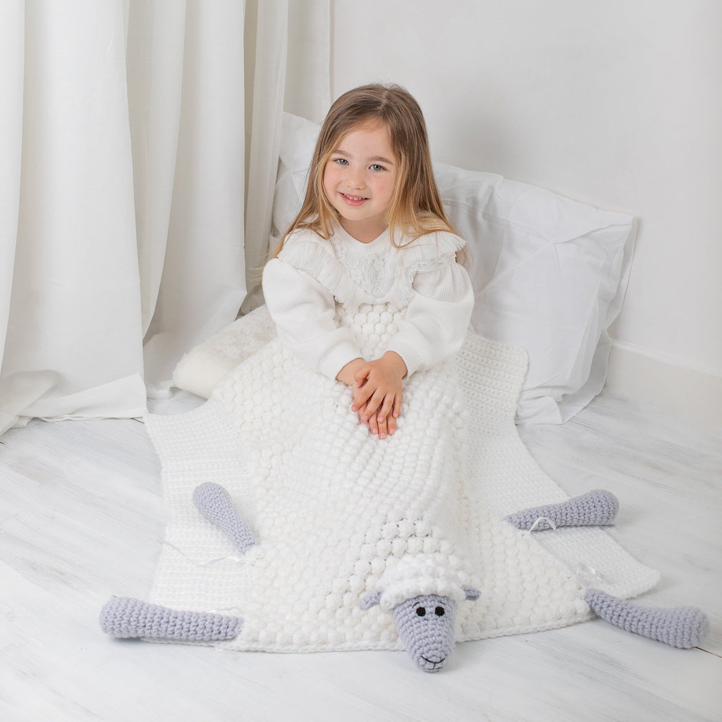 BABY BLANKET Crochet Pattern Pdf | ORIGINAL Cuddle and Play Sheep Crochet Baby Blanket Pattern | Lamb Baby Blanket Crochet Pattern |