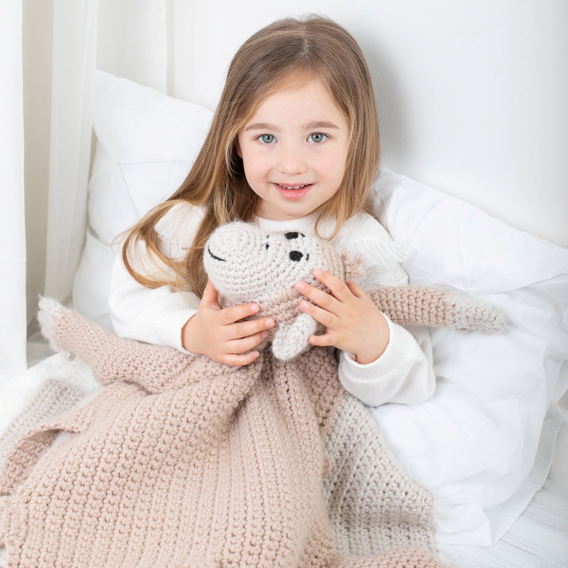 Monkey Baby Blanket Crochet Pattern | 3-in-1 Cuddle & Play (PDF)