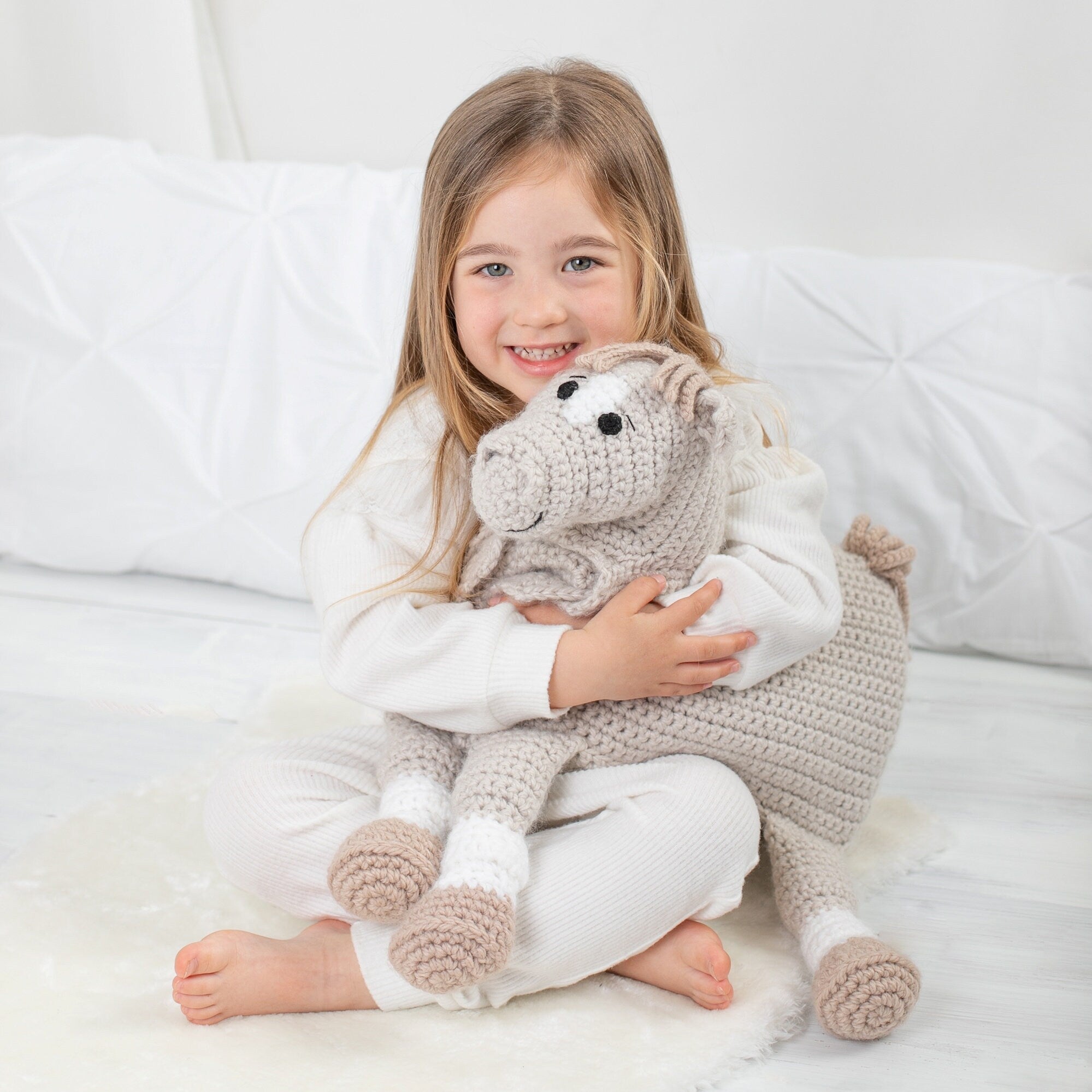 Unicorn Horse Baby Blanket Crochet Pattern | 3-in-1 Toy (PDF Pattern)