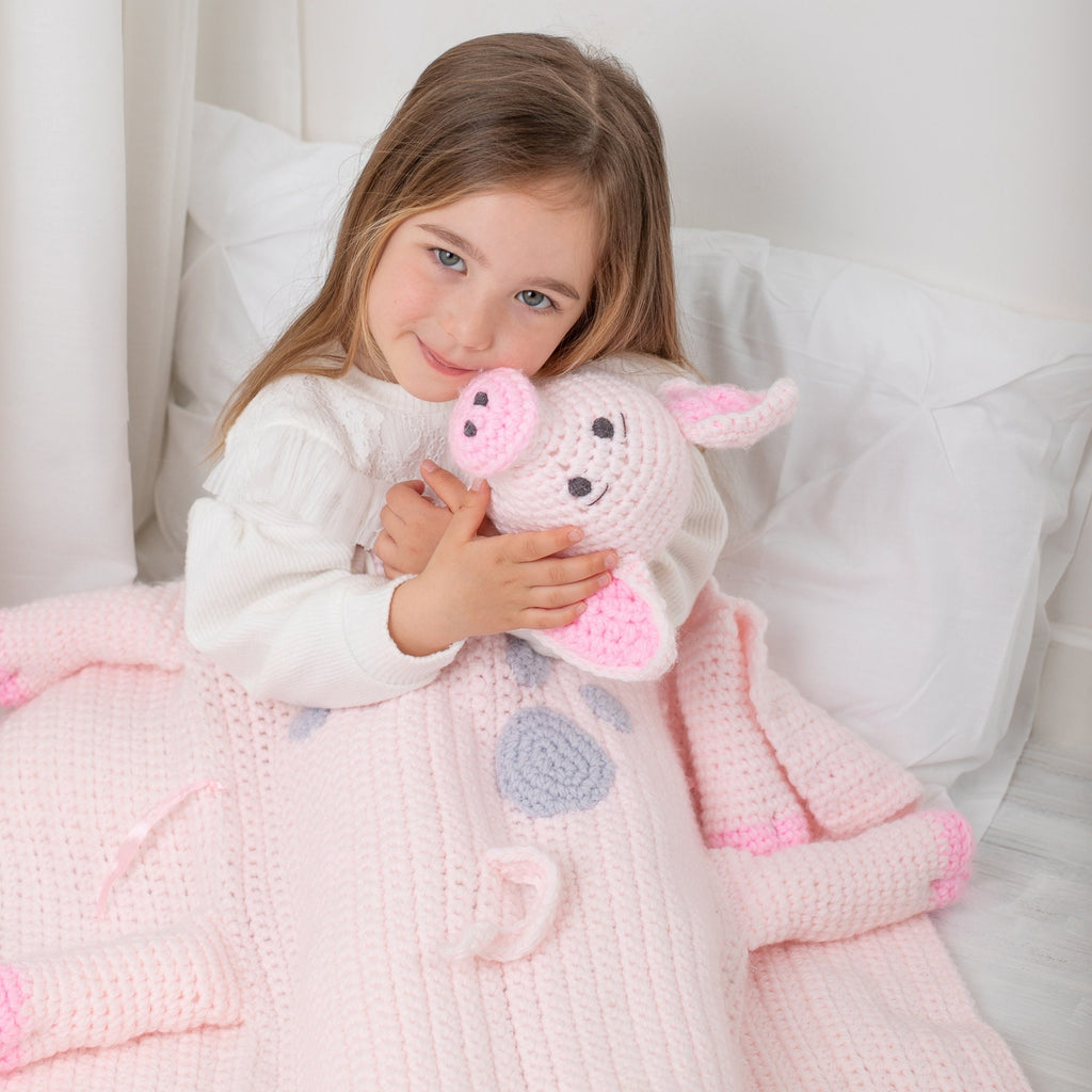 Pig Crochet Baby Blanket Pattern | Cuddle and Play Toy (PDF Pattern)