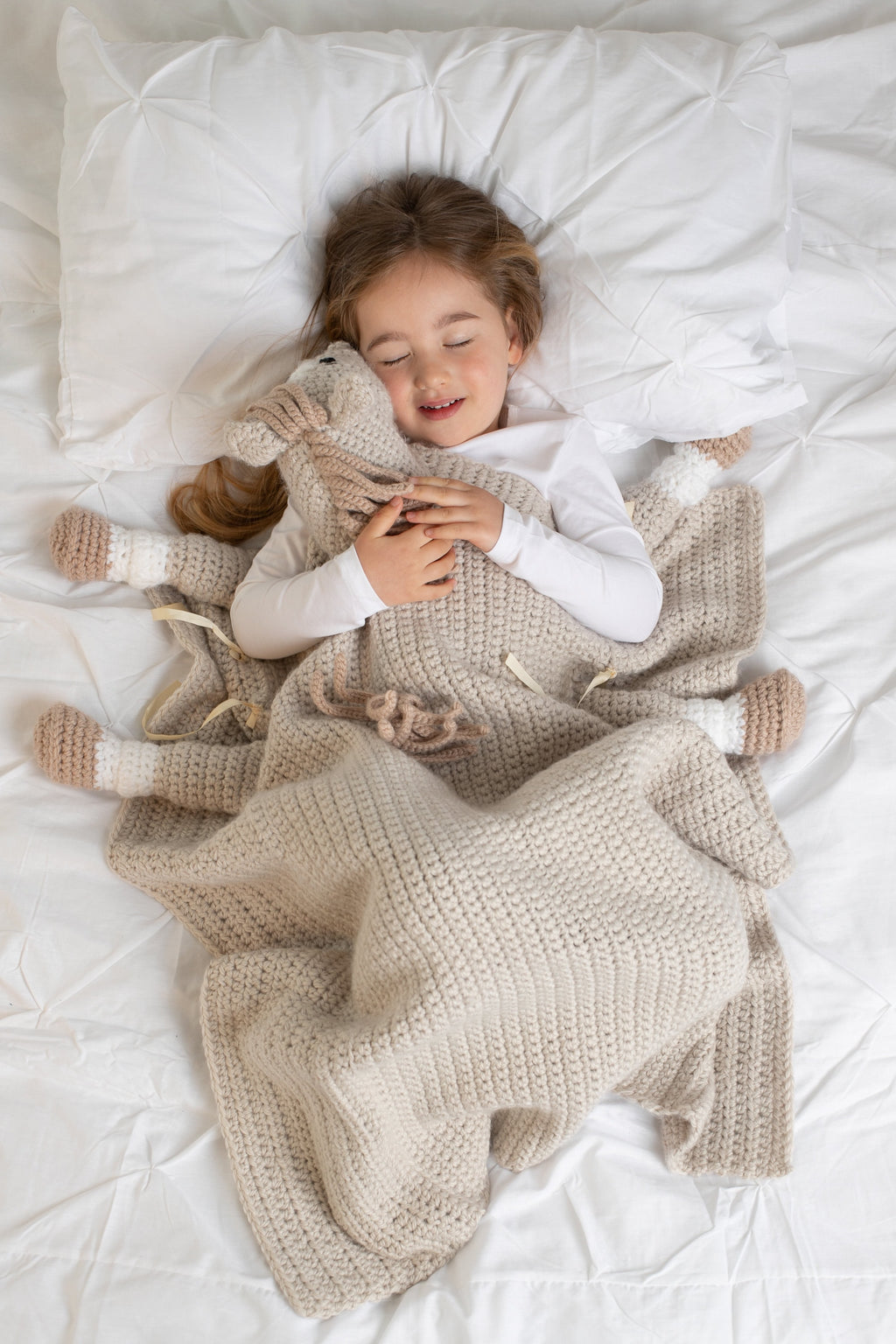 Unicorn Horse Baby Blanket Crochet Pattern | 3-in-1 Toy (PDF Pattern)