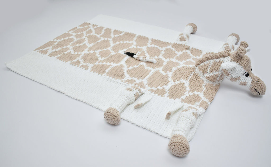 Giraffe Baby Blanket Crochet Pattern, Cuddle and Play Toy (PDF Pattern)