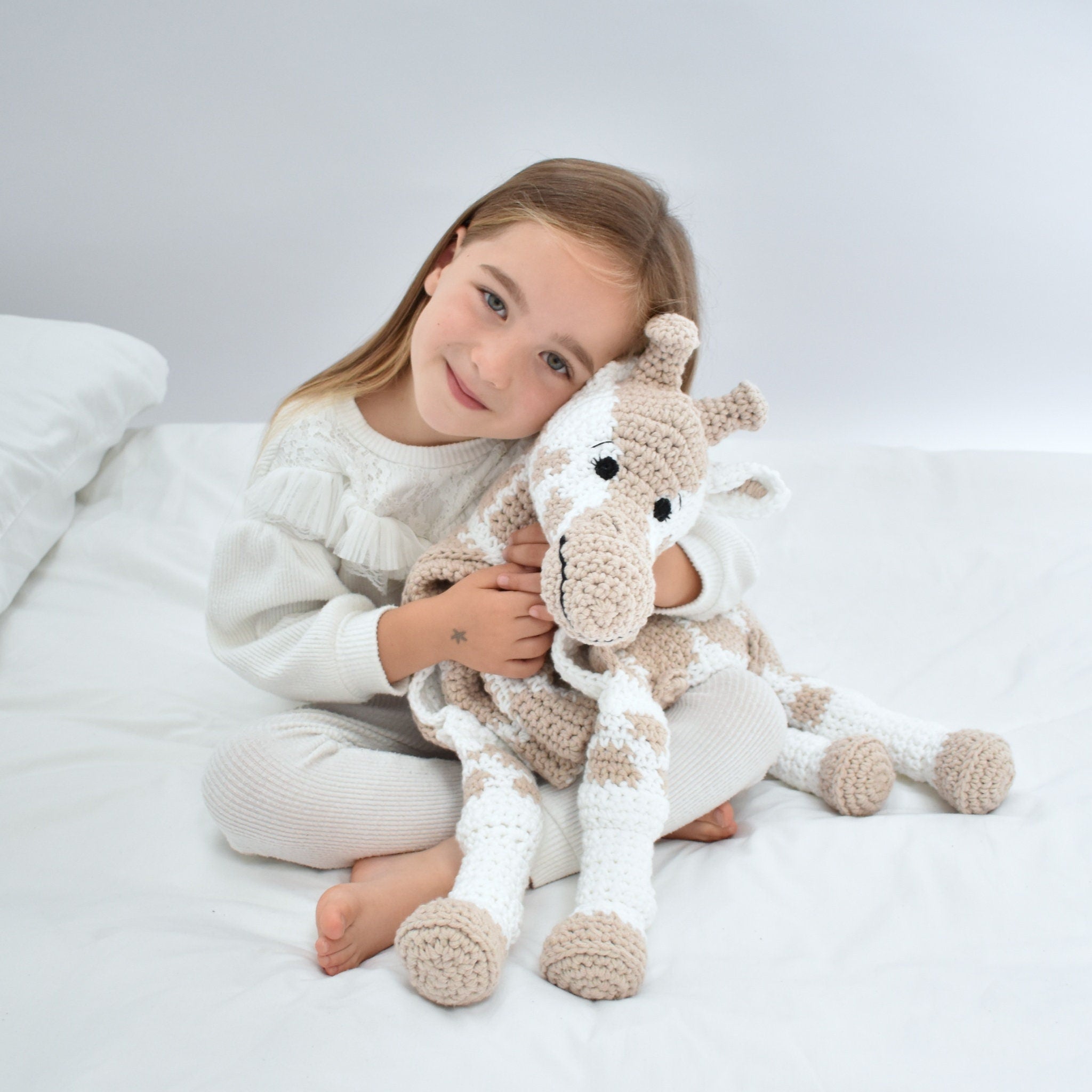 Giraffe Baby Blanket Crochet Pattern, Cuddle and Play Toy (PDF Pattern)
