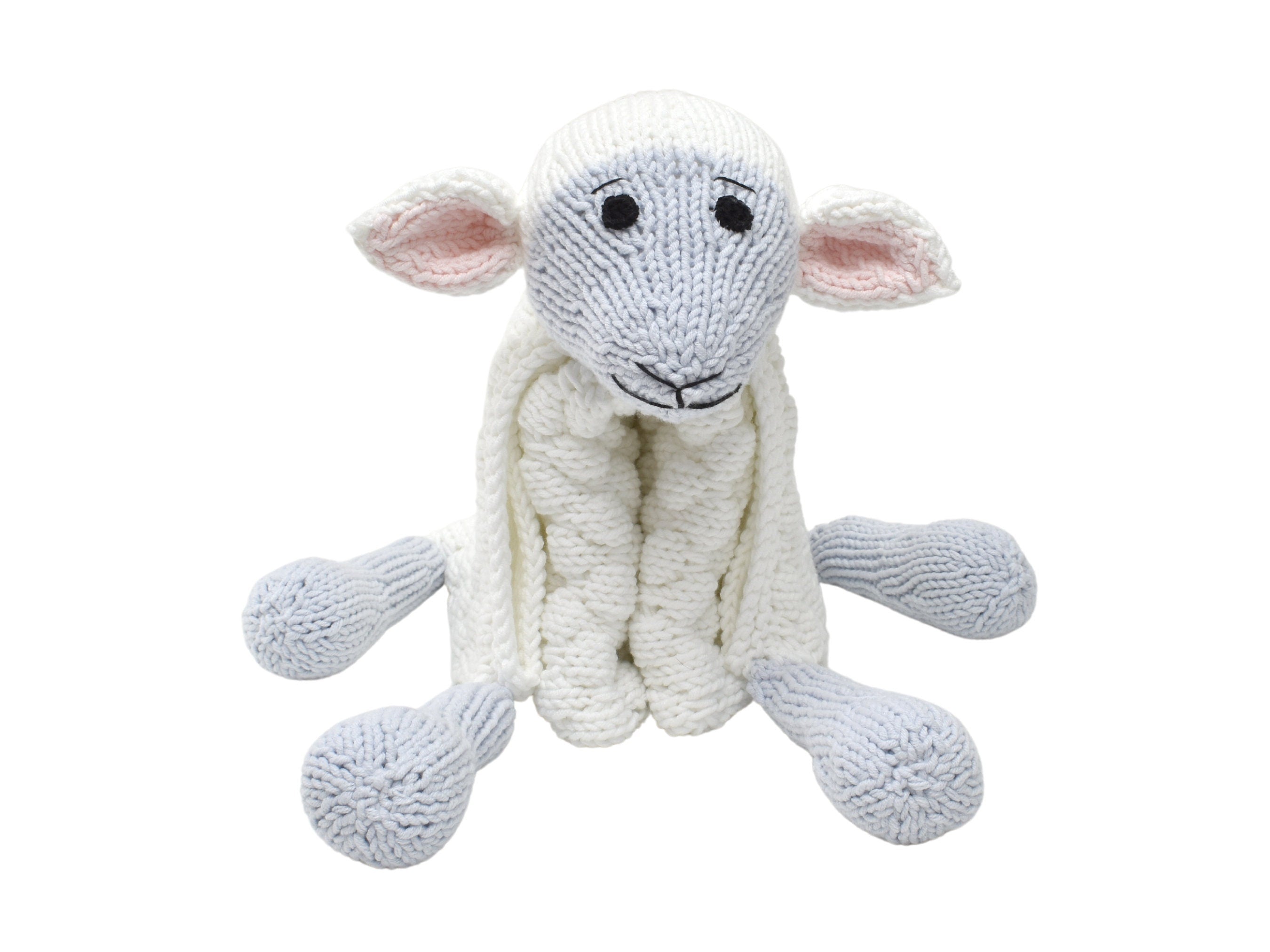 Knitted Sheep Blanket Pattern | Cuddle & Play Baby Blanket (PDF)