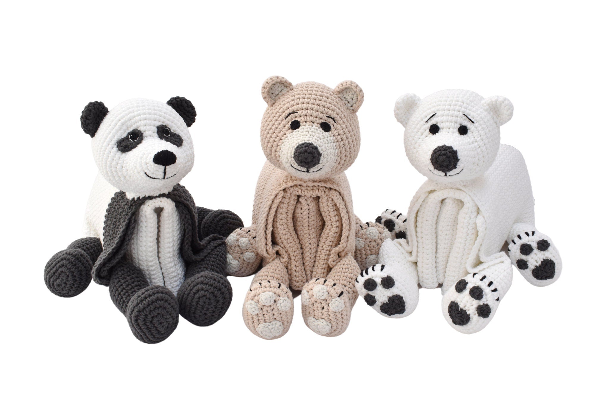 Bear Blanket Crochet PATTERN Cuddle and Play crochet blanket pattern | panda bear | teddy bear | polar bear | crochet bear baby blanket