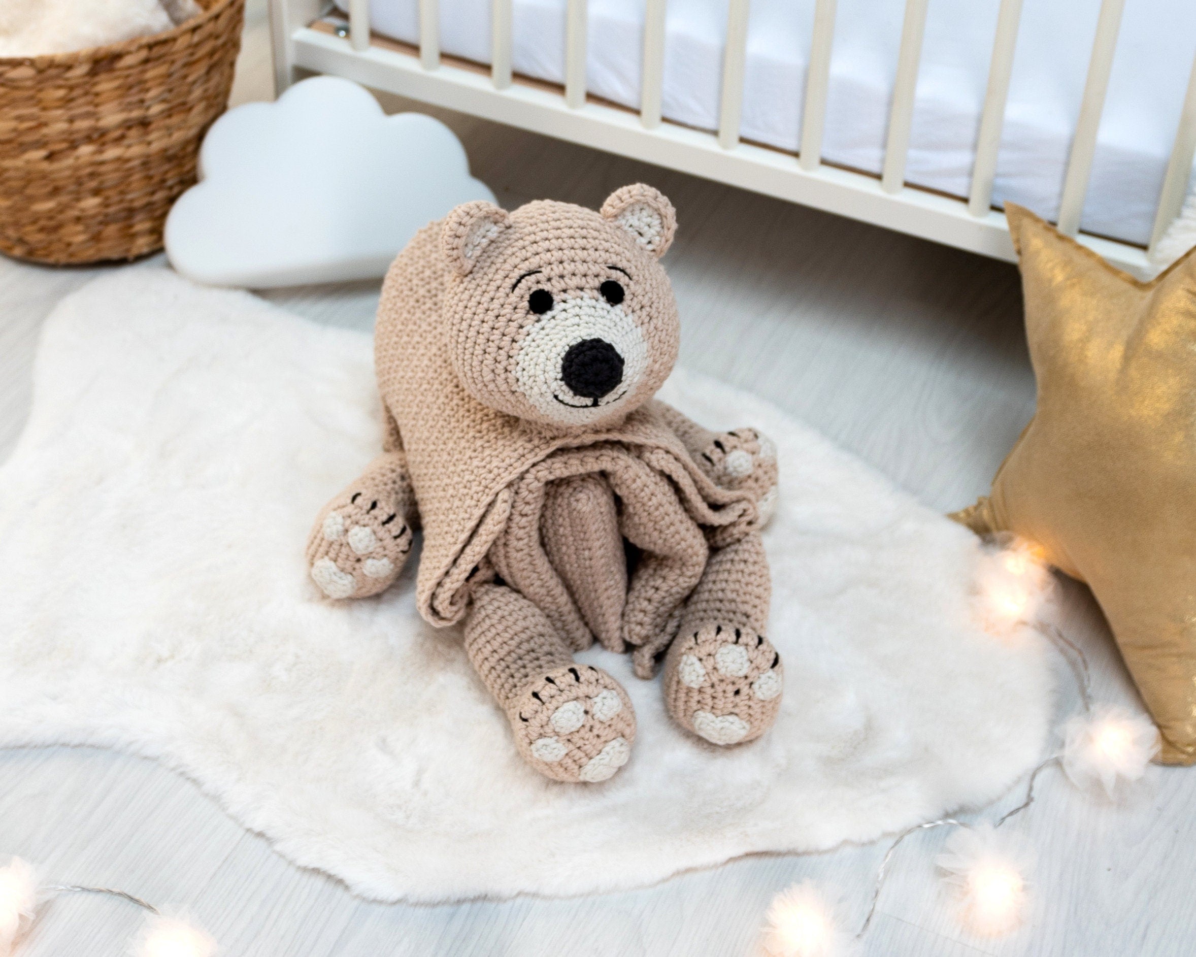 Bear Baby Blanket Crochet Pattern | Teddy, Panda, Polar (PDF Pattern)