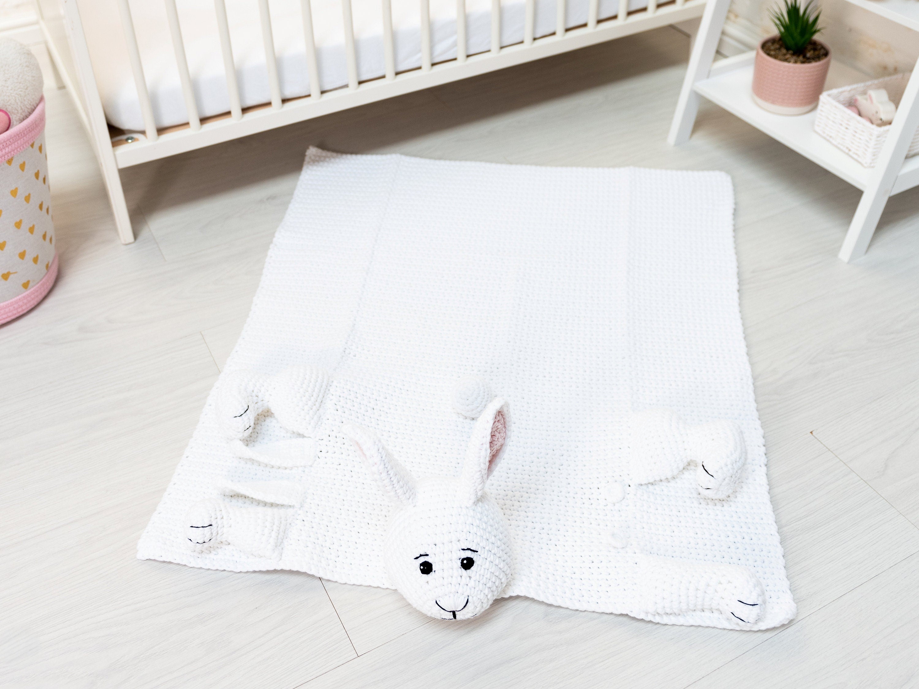 Bunny Crochet Baby Blanket Pattern | Cuddle and Play Toy (PDF Pattern)