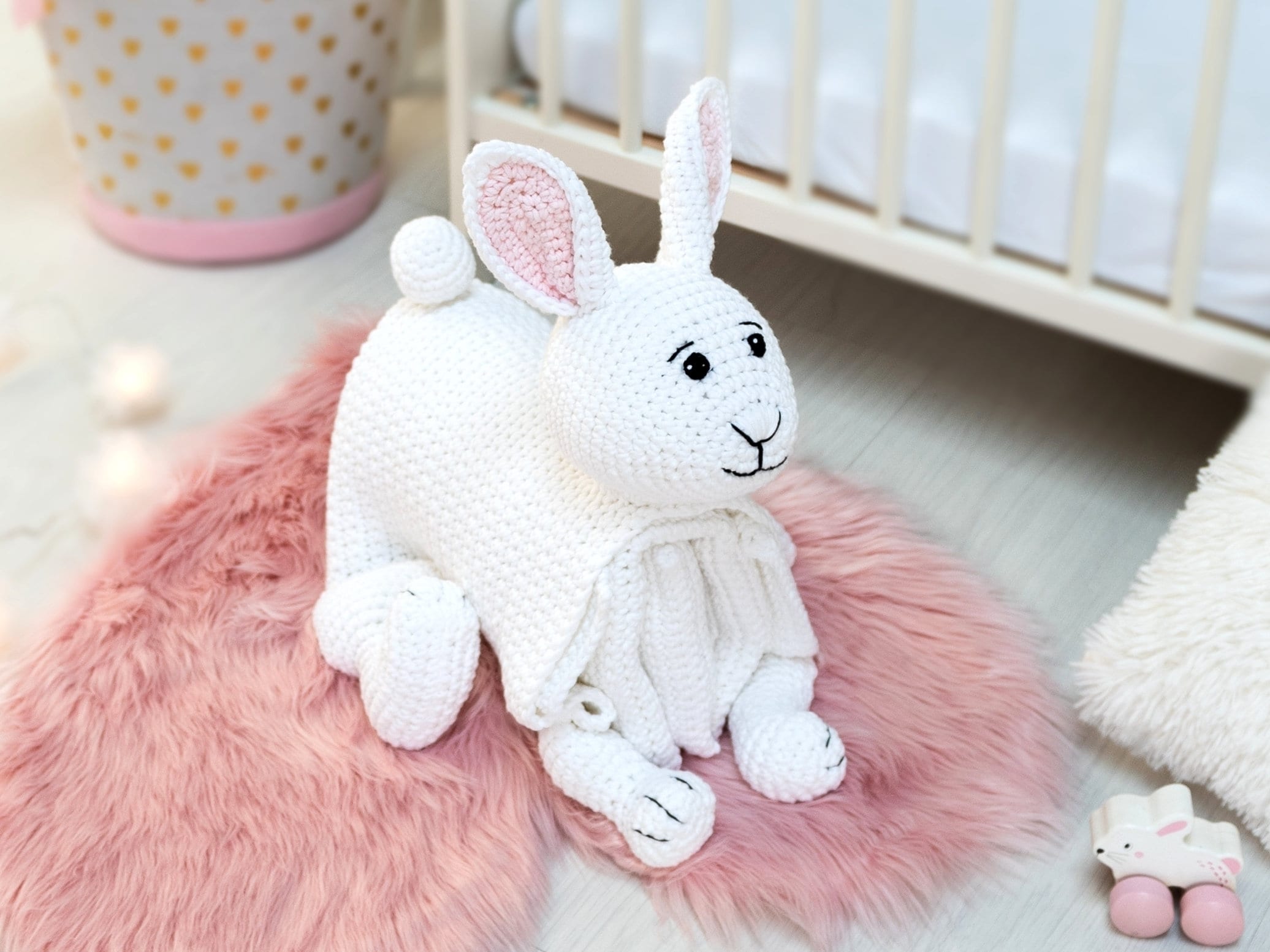Bunny Crochet Baby Blanket Pattern | Cuddle and Play Toy (PDF Pattern)