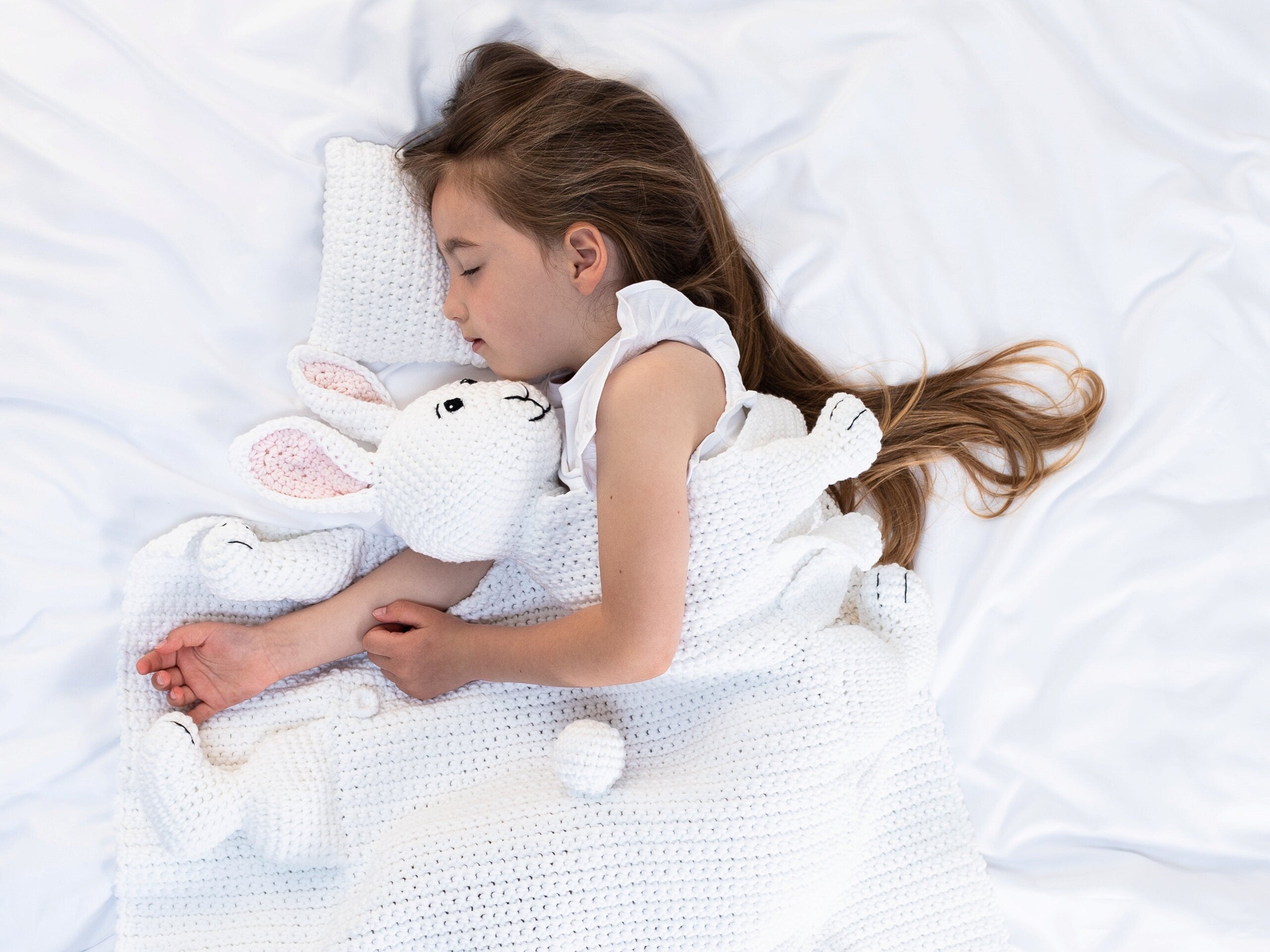 Bunny Crochet Baby Blanket Pattern | Cuddle and Play Toy (PDF Pattern)