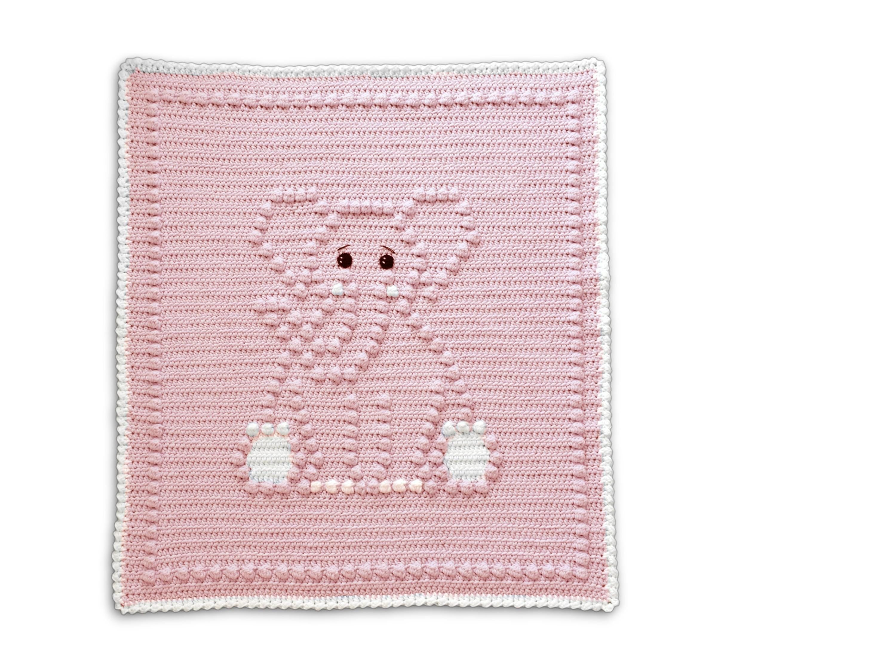 Elephant Crochet Baby Blanket Pattern | Bobbly Stitches (PDF Pattern)