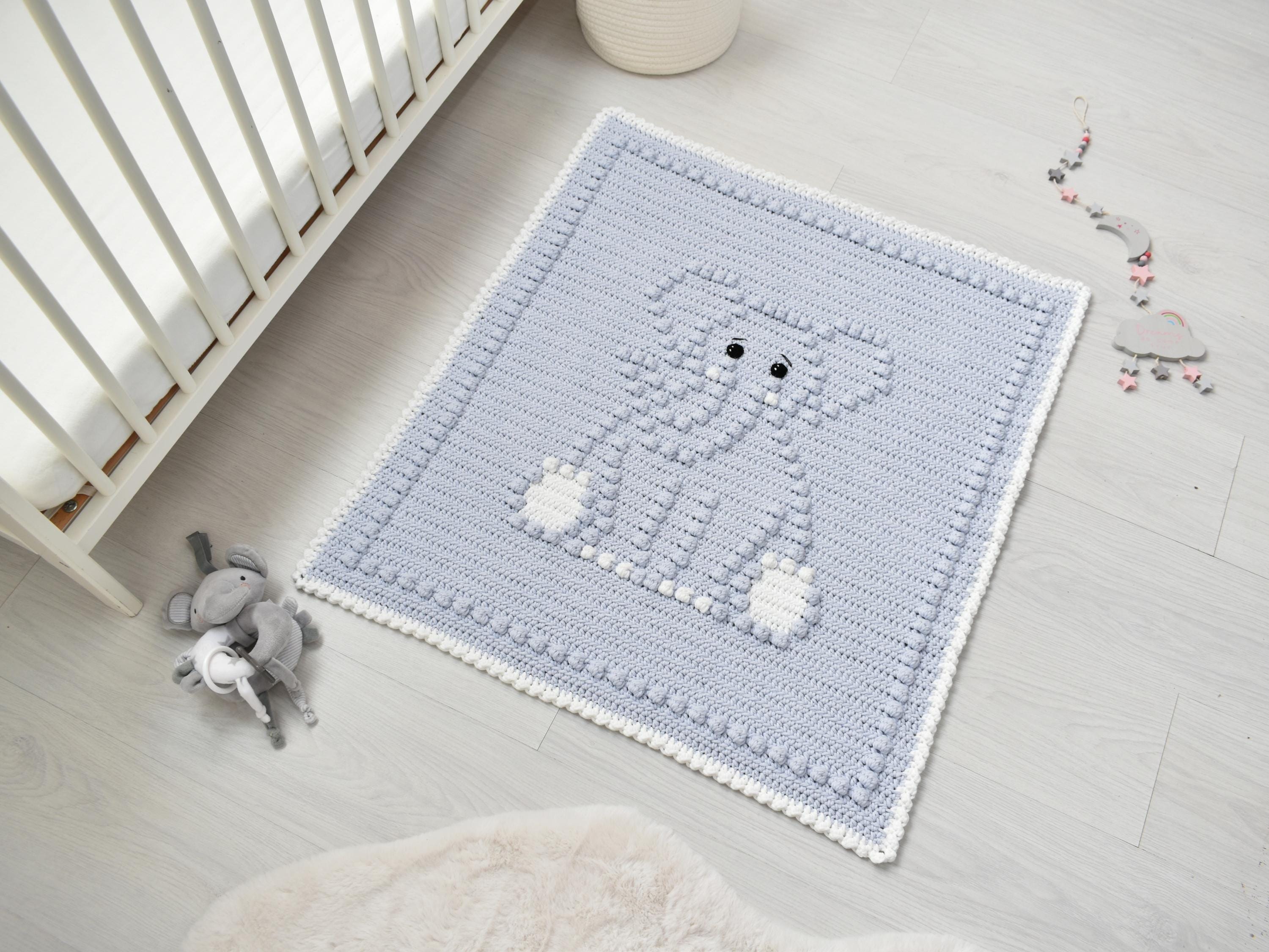 Elephant Crochet Baby Blanket Pattern | Bobbly Stitches (PDF Pattern)