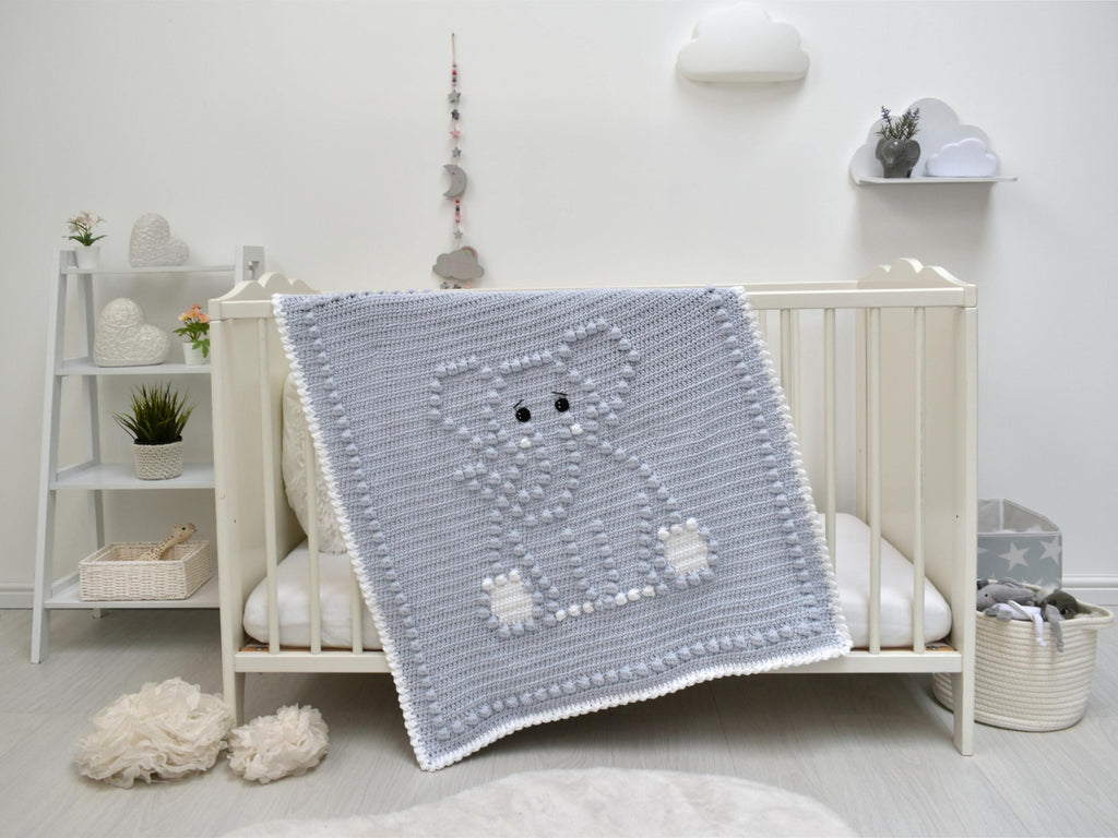 Elephant Crochet Baby Blanket Pattern | Bobbly Stitches (PDF Pattern)