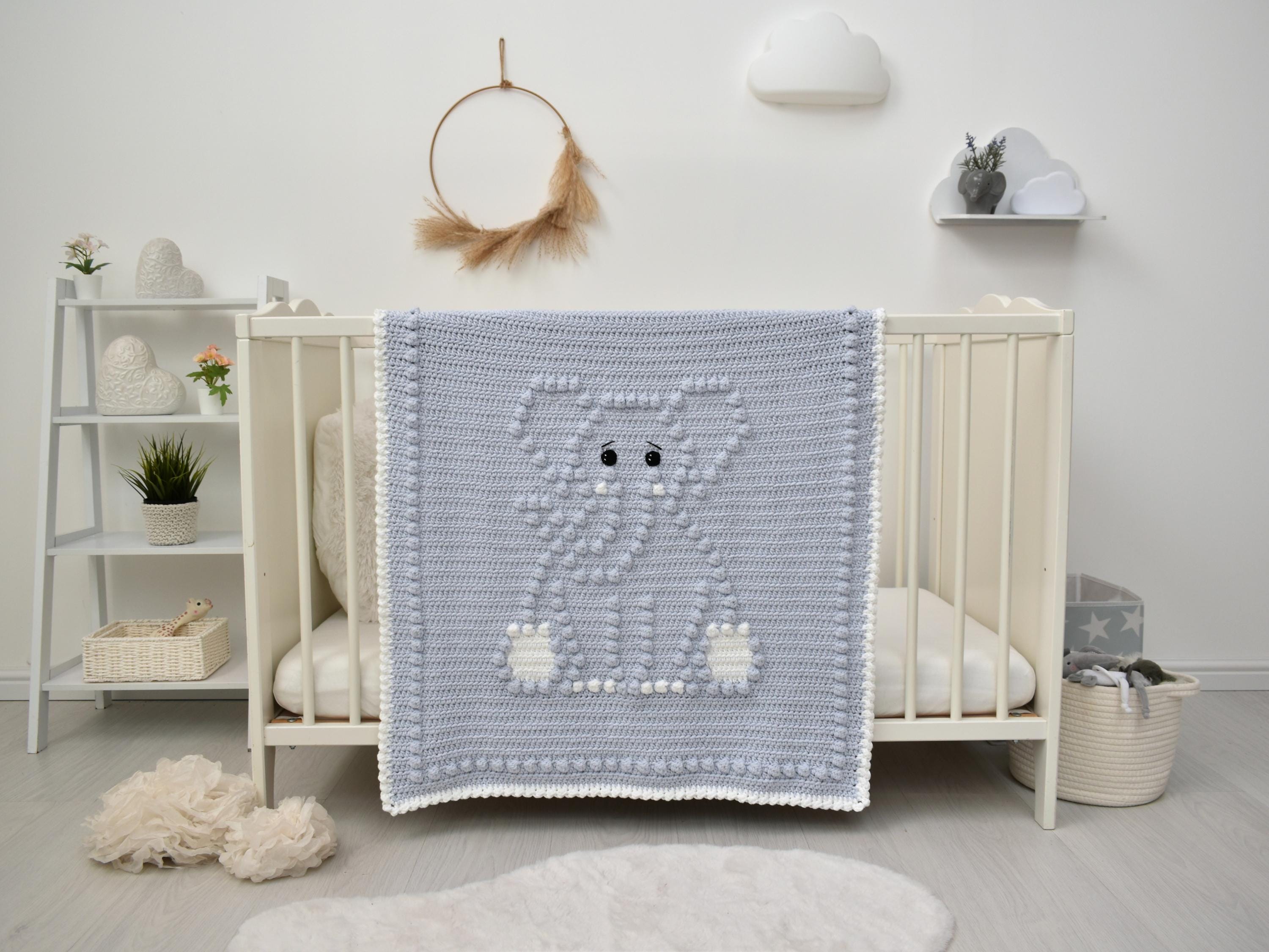 Elephant Crochet Baby Blanket Pattern | Bobbly Stitches (PDF Pattern)