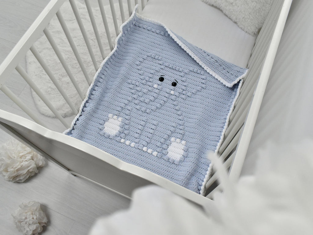 Elephant Crochet Baby Blanket Pattern | Bobbly Stitches (PDF Pattern)