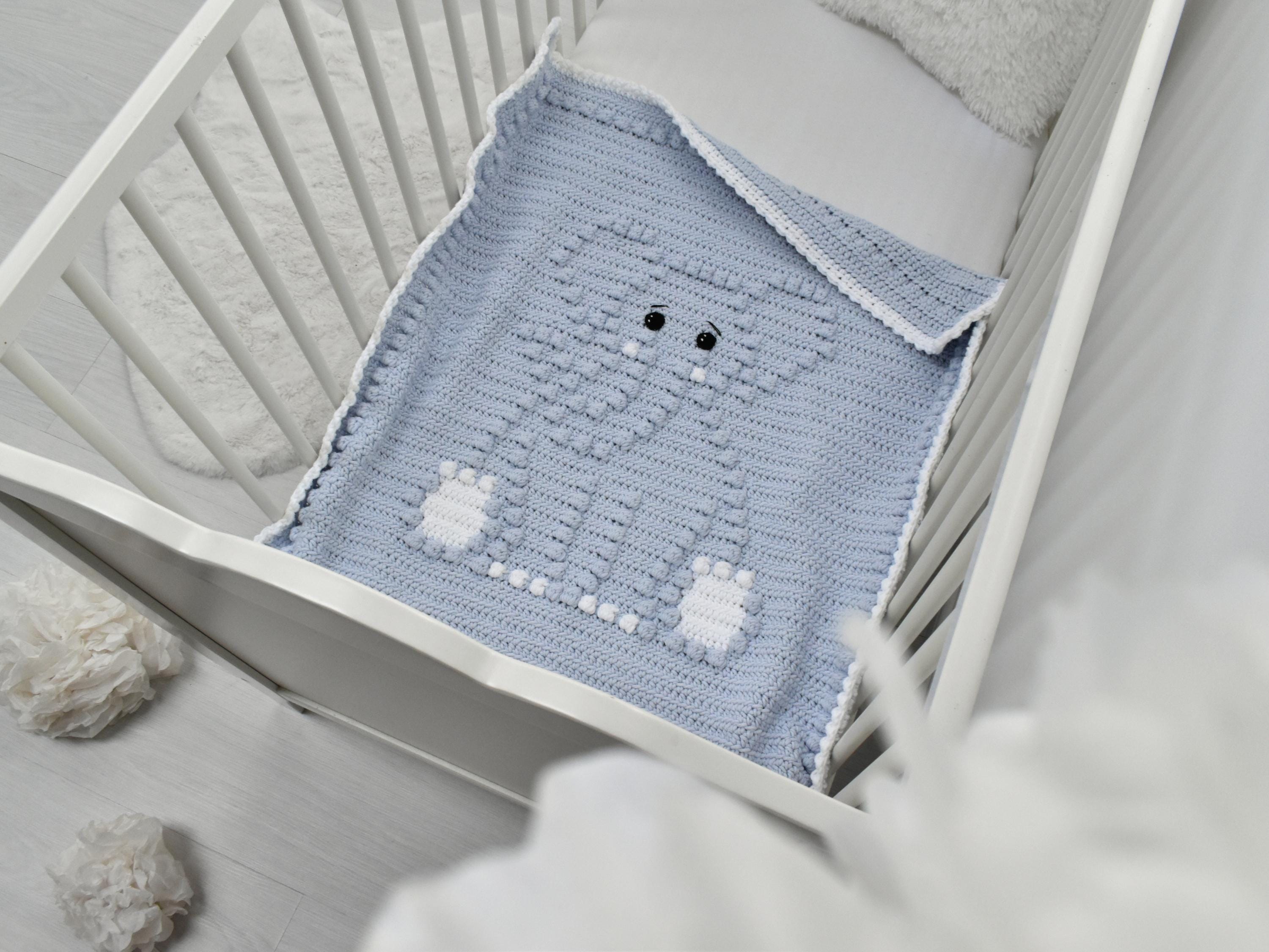 Elephant Crochet Baby Blanket Pattern | Bobbly Stitches (PDF Pattern)