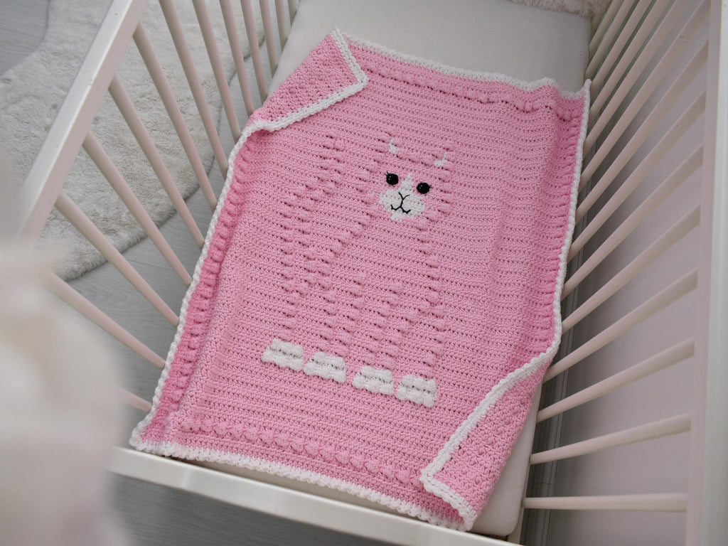 Crochet Cat Baby Blanket Pattern | Bobbly 3D Design (PDF Pattern)