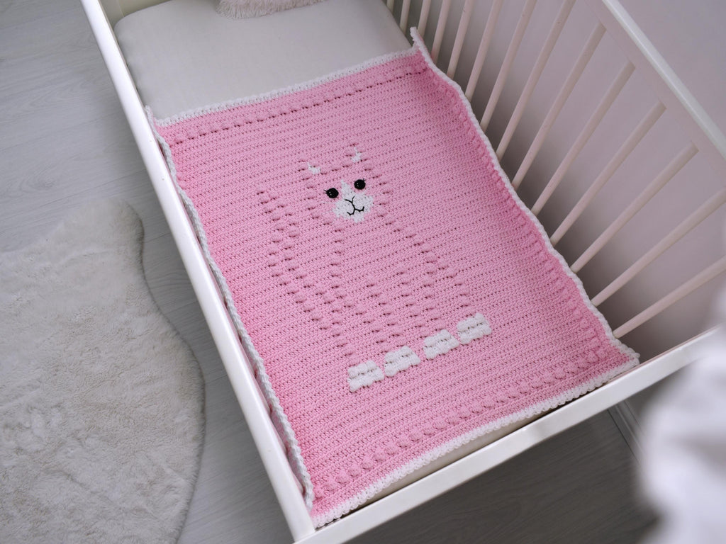 Crochet Cat Baby Blanket Pattern | Bobbly 3D Design (PDF Pattern)