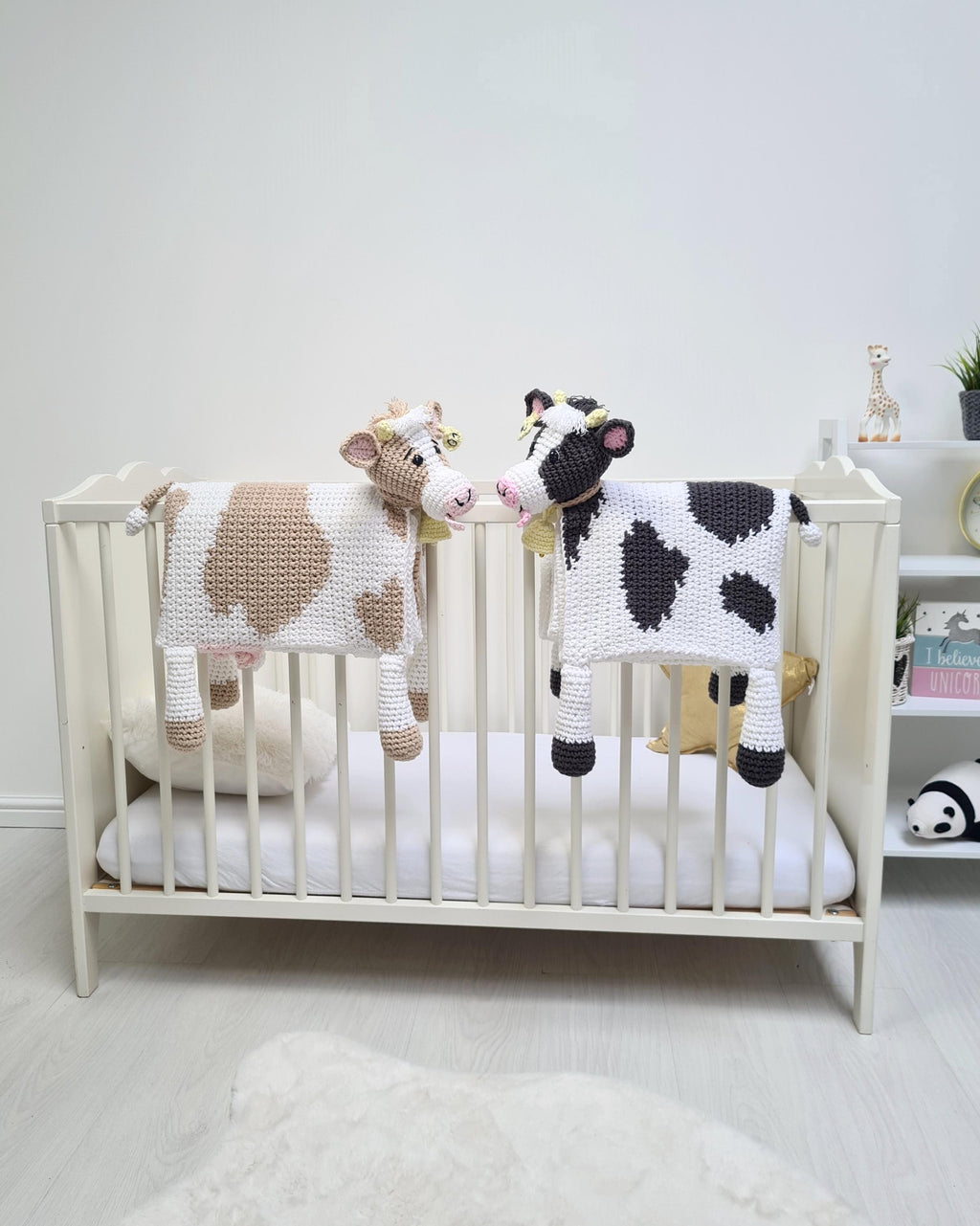 Folding Cow Baby Blanket CROCHET PATTERN (PDF) – Cuddle & Play Animal Blanket Toy, Baby to Adult