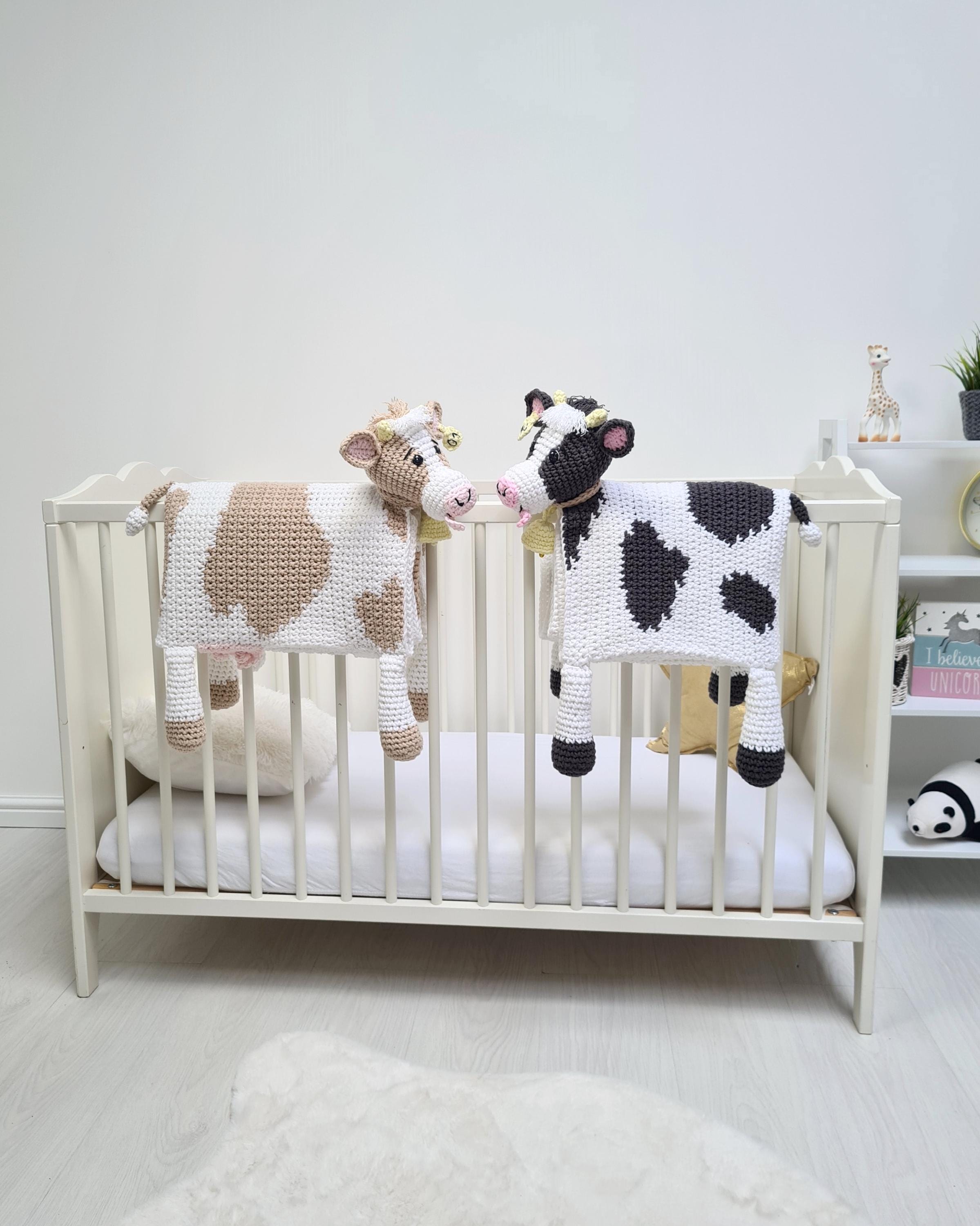 Folding Cow Baby Blanket CROCHET PATTERN (PDF) – Cuddle & Play Animal Blanket Toy, Baby to Adult